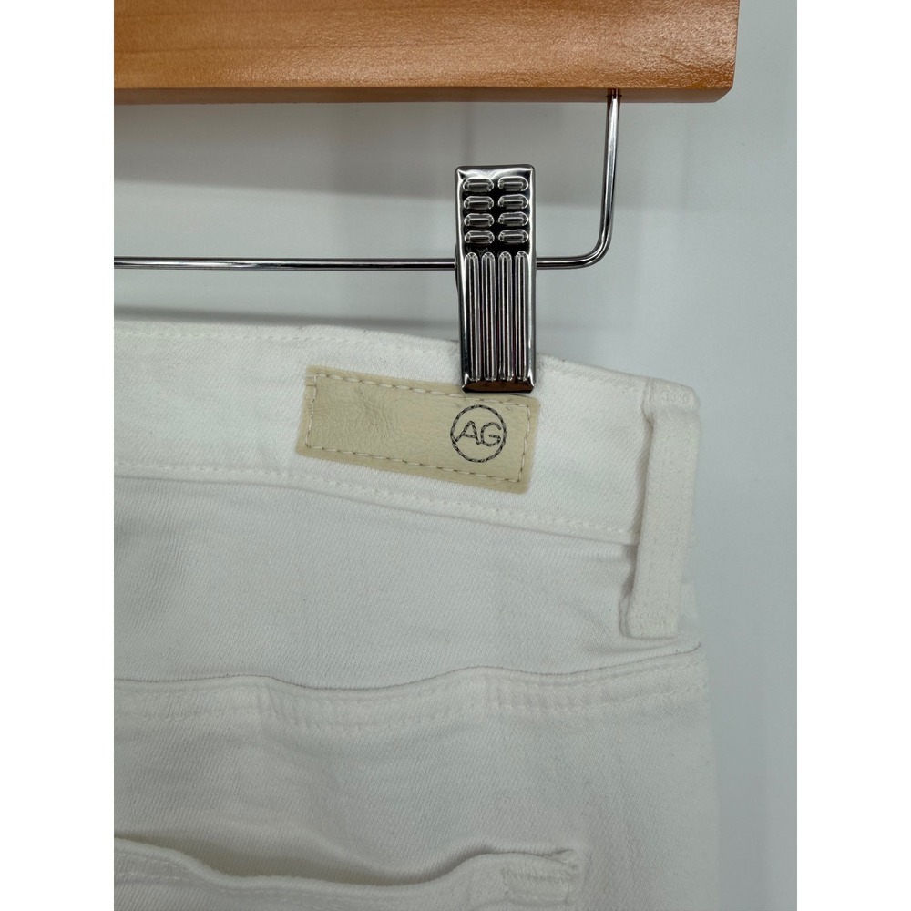 AG Adriano Goldschmied Alexxis Boot High Rise Vintage Fit White Jeans‎ Raw Hem - Picture 5 of 14